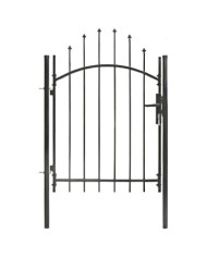 Portail de jardin Acier 1 x 1,5 m Noir | Mobilier & Déco