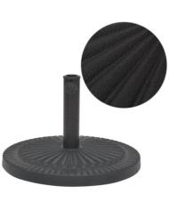 Socle de parasol Résine Rond Noir 29 kg | Mobilier & Déco