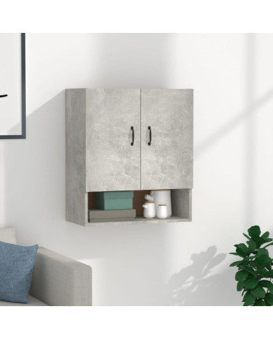 Armoire murale Gris béton 60x31x70 cm Bois d'ingénierie | Mobilier & Déco