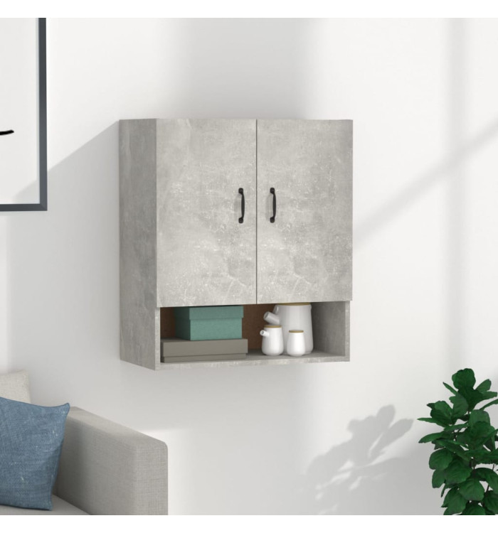 Armoire murale Gris béton 60x31x70 cm Bois d'ingénierie | Mobilier & Déco