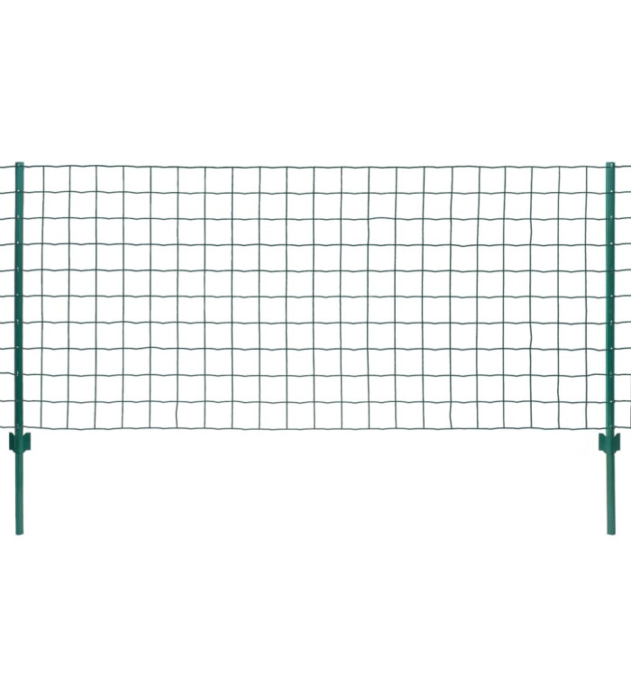 Clôture Euro Acier 20x1 m Vert | Mobilier & Déco