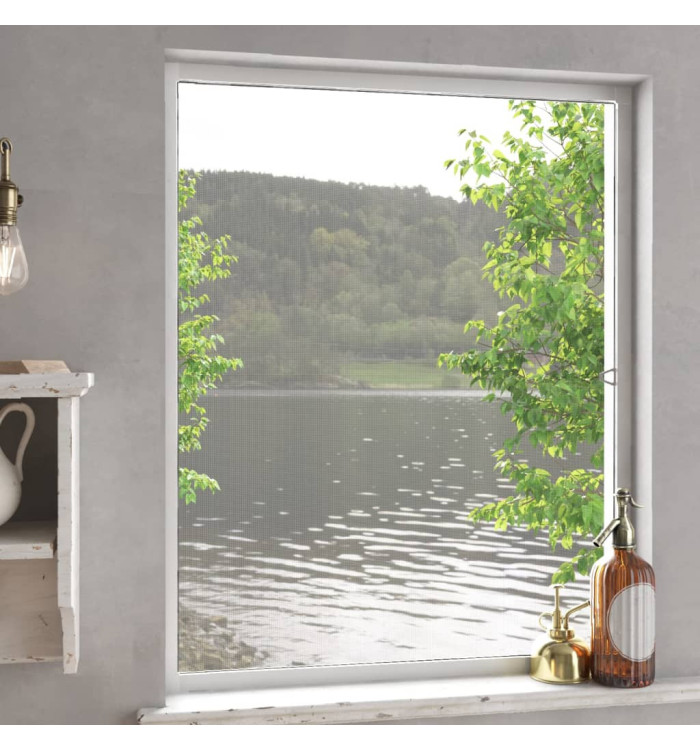 Moustiquaire pour fenêtres Blanc 100x120 cm | Mobilier & Déco
