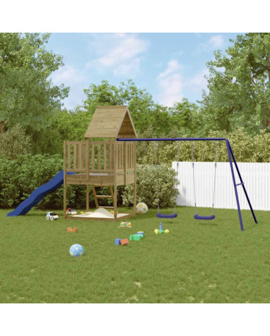 Aire de jeux d'extérieur bois de pin imprégné | Mobilier & Déco