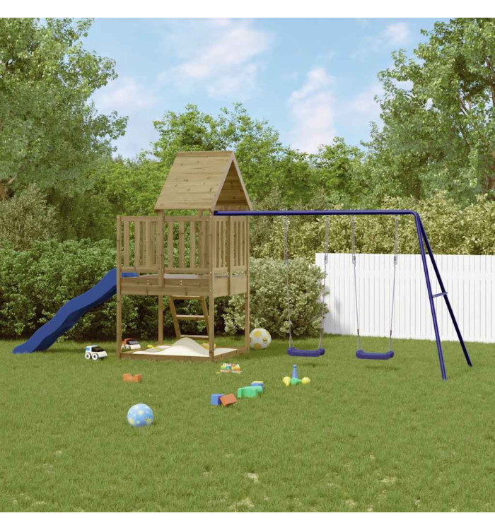 Aire de jeux d'extérieur bois de pin imprégné | Mobilier & Déco