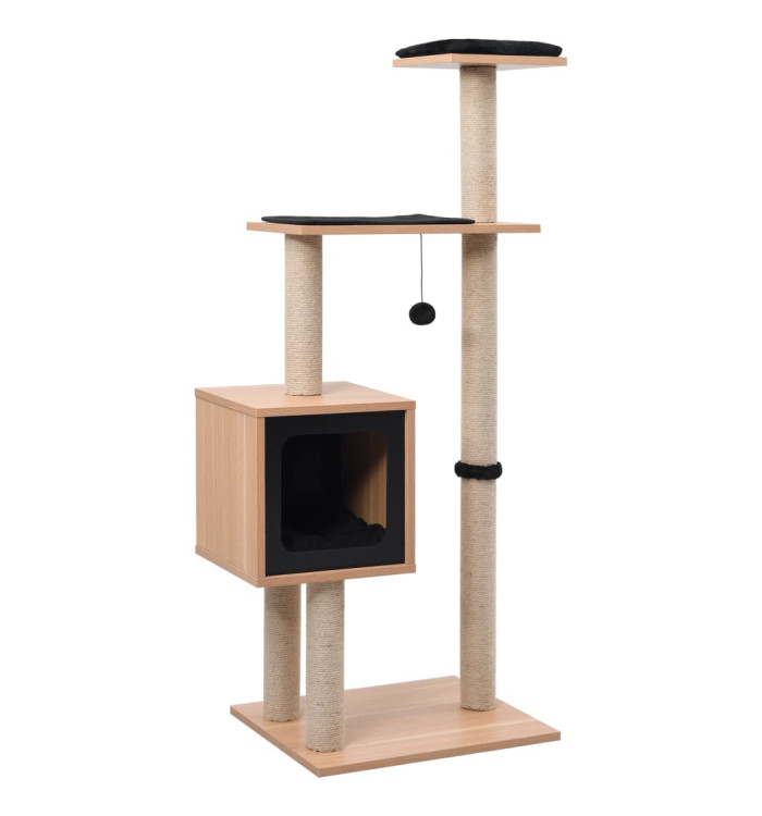 Arbre à chat avec tapis à gratter en sisal 123 cm | Mobilier & Déco