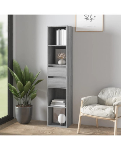 Bibliothèque Sonoma gris 36x30x171 cm Bois d'ingénierie | Mobilier & Déco