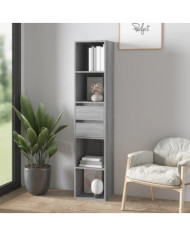Bibliothèque Sonoma gris 36x30x171 cm Bois d'ingénierie | Mobilier & Déco