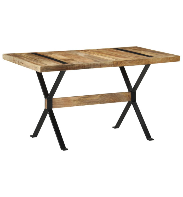 Table à manger 140x70x76 cm Bois de manguier brut | Mobilier & Déco