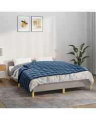 Couverture lestée Bleu 150x200 cm 11 kg Tissu | Mobilier & Déco