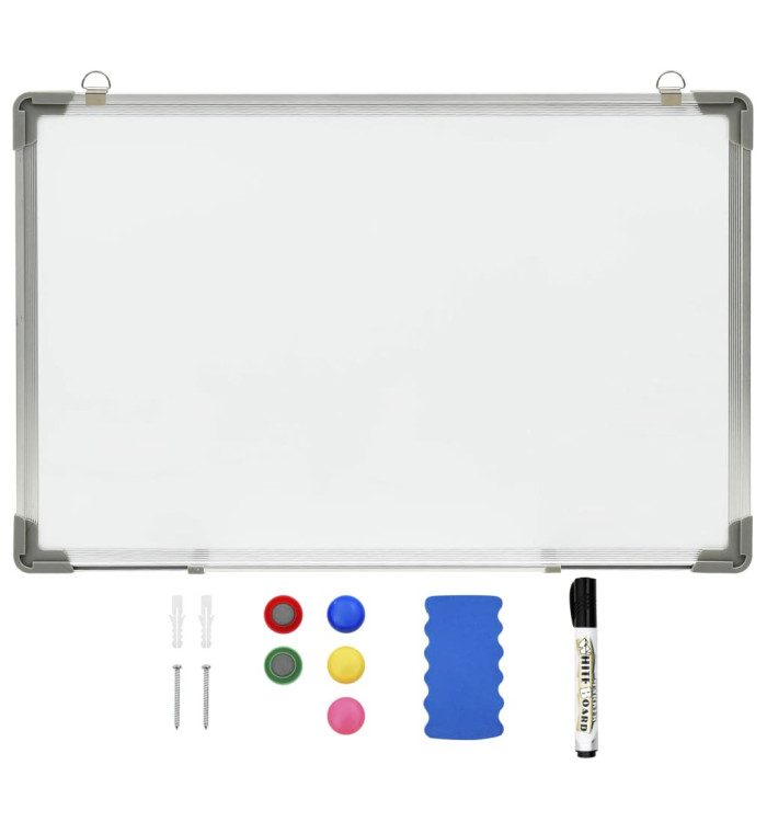 Tableau blanc magnétique effaçable à sec Blanc 50x35 cm Acier | Mobilier & Déco