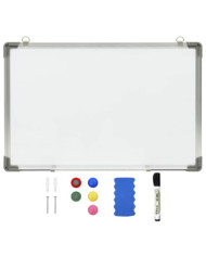 Tableau blanc magnétique effaçable à sec Blanc 50x35 cm Acier | Mobilier & Déco