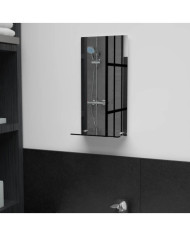 Miroir mural avec étagère 20x40 cm Verre trempé | Mobilier & Déco