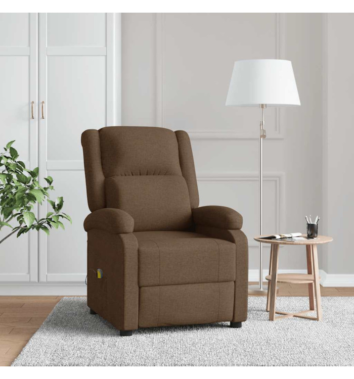 Fauteuil de massage Marron Tissu | Mobilier & Déco