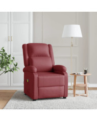 Fauteuil de massage Rouge bordeaux Similicuir | Mobilier & Déco
