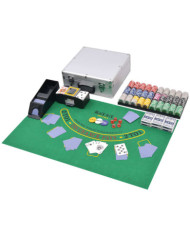 Jeu de Poker/Blackjack mixte avec 600 jetons Laser Aluminium | Mobilier & Déco