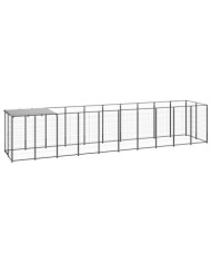 Chenil Noir 6,05 m² Acier | Mobilier & Déco
