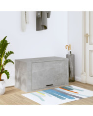 Armoire à chaussures murale Gris béton 70x35x38 cm | Mobilier & Déco