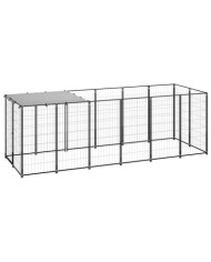 Chenil Noir 330x110x110 cm Acier | Mobilier & Déco