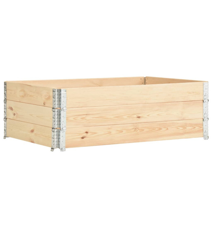 Colliers de palette 3 pcs 50x150 cm Bois de pin solide | Mobilier & Déco