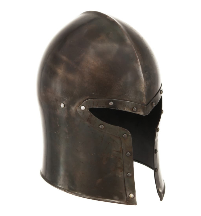 Casque de chevalier médiéval antique pour GN Argenté Acier | Mobilier & Déco