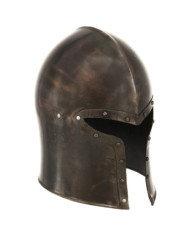 Casque de chevalier médiéval antique pour GN Argenté Acier | Mobilier & Déco