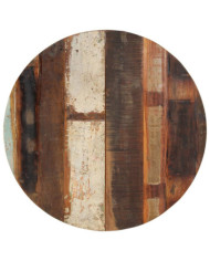 Dessus de table rond 70 cm 15-16 mm Bois de récupération | Mobilier & Déco