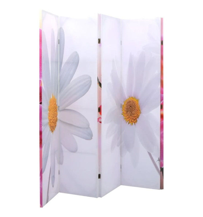 Cloison de séparation pliable 200 x 170 cm Fleur | Mobilier & Déco