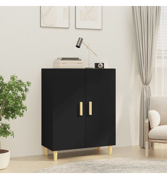 Buffet Noir 70x34x90 cm Bois d'ingénierie | Mobilier & Déco