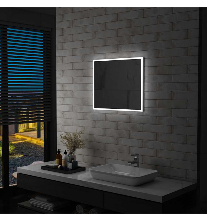 Miroir mural à LED pour salle de bains 60x50 cm | Mobilier & Déco
