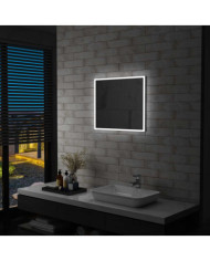Miroir mural à LED pour salle de bains 60x50 cm | Mobilier & Déco