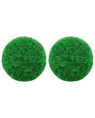 Boules de buis artificielles 2 pcs 52 cm | Mobilier & Déco