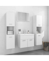 Ensemble de meubles de salle de bain Blanc Bois d'ingénierie | Mobilier & Déco