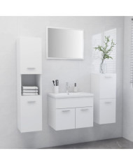 Ensemble de meubles de salle de bain Blanc Bois d'ingénierie | Mobilier & Déco