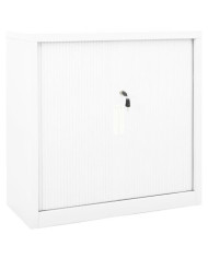 Armoire à portes coulissantes Blanc 90x40x90 cm Acier | Mobilier & Déco