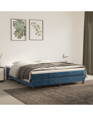 Matelas de lit à ressorts ensachés Bleu foncé 160x200x20 cm | Mobilier & Déco