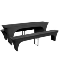 Housse pour table de pique-nique/bancs 3 pièces Anthracite | Mobilier & Déco