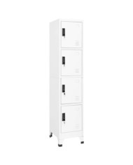 Armoire à casiers Blanc 38x45x180 cm Acier | Mobilier & Déco