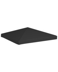 Toile de toit de belvédère 270 g/m² 3x3 m Noir | Mobilier & Déco
