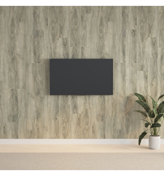 Panneaux muraux Aspect bois Gris PVC 2,06 m² | Mobilier & Déco