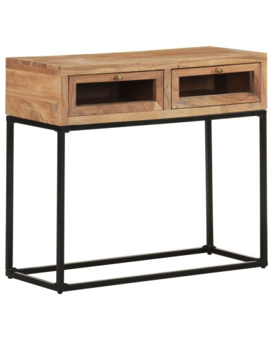 Table console 90x35x76 cm Bois d'acacia massif | Mobilier & Déco