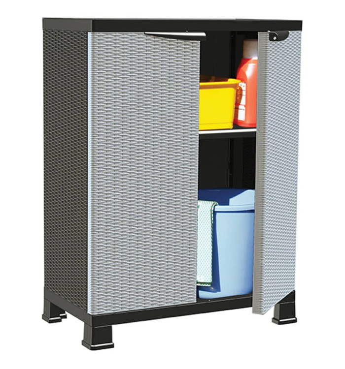 Armoire en plastique 68x39x92 cm Design de rotin | Mobilier & Déco