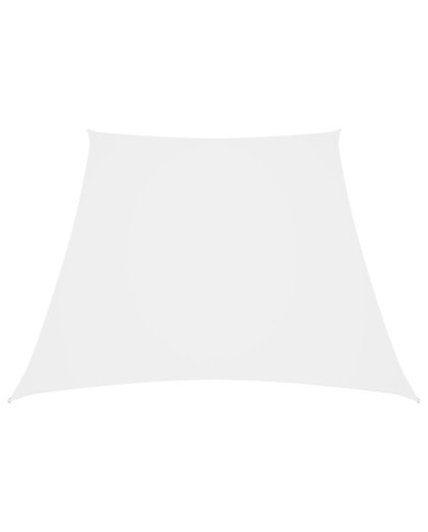 Voile de parasol Tissu Oxford trapèze 4/5x4 m Blanc | Mobilier & Déco