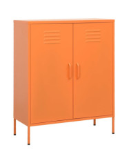 Armoire de rangement Orange 80x35x101,5 cm Acier | Mobilier & Déco