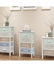 Armoire de rangement en style français 4 tiroirs Bois | Mobilier & Déco