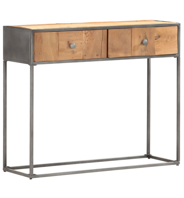 Table console 90x30x75 cm Bois de récupération massif | Mobilier & Déco