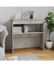 Table console Gris béton 80x30x80 cm Aggloméré | Mobilier & Déco