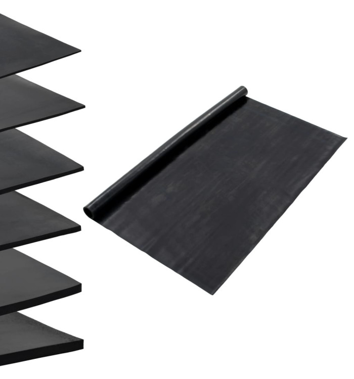 Tapis en caoutchouc antidérapant 1,2x5 m 1 mm Lisse | Mobilier & Déco