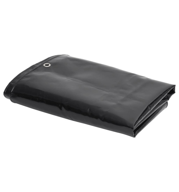 Bâche de protection 650 g/m² 3x5 m Noir | Mobilier & Déco