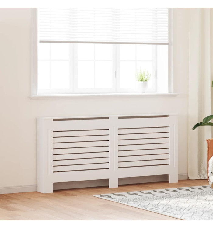 Cache-radiateur Blanc 172x19x81,5 cm MDF | Mobilier & Déco