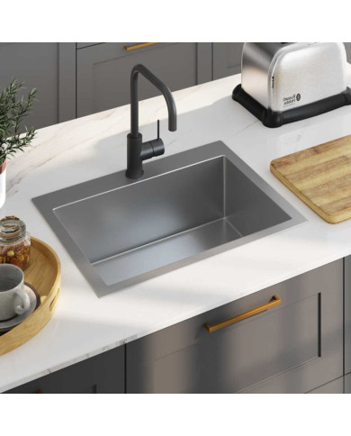 Évier de cuisine fait main Acier inoxydable | Mobilier & Déco